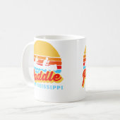 Vintage Paddle Mississippi Canoeing Retro Sun Raft Kaffeetasse (Vorderseite Links)