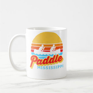 Vintage Paddle Mississippi Canoeing Retro Sun Raft Kaffeetasse