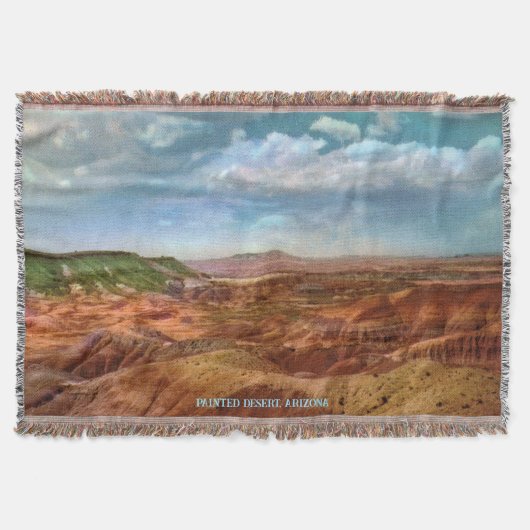 Vintage Painted Desert Wurfdecke Decke (Vorderseite)
