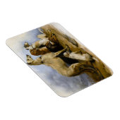 Vintage painting of five cute dogs magnet (Rechte Seite)