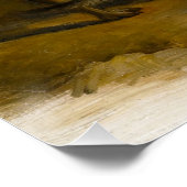 Vintage painting of five cute dogs poster (Ecke)