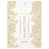 Vintage Paisley Lace Klemmbrett (Rückseite)