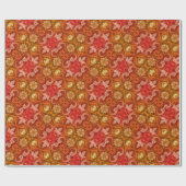 Vintage Paisley Latte Art Geschenkpapier (Flach)