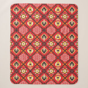 Vintage Paisley Leidenschaft - Asiatische Seiden-S Sherpadecke