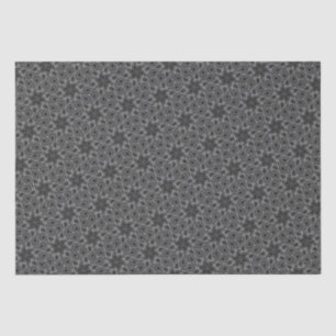 Vintage-Paisley-Muster Blumenelegant Grau Seidenpapier