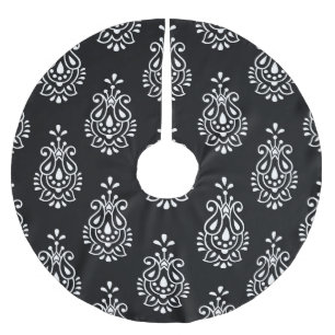 Vintage-Paisley, nahtloses elegantes Muster. Polyester Weihnachtsbaumdecke