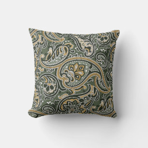 vintage Paisley oriental ethnisches Muster Nahtlos Kissen
