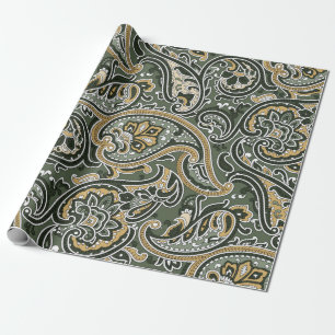 vintage Paisley orientalisch ethnisches Muster Nah Geschenkpapier