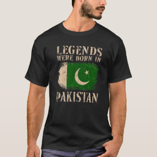 Vintage pakistanische Flaggenlegenden waren in Pak T-Shirt