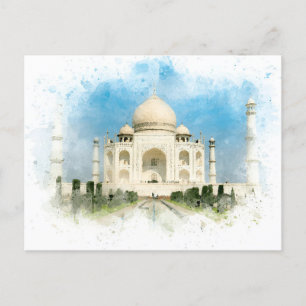 Vintage-Palästina-Gaza-Frieden-Reise-Aquarell Postkarte