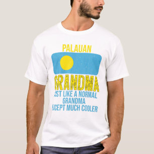 Vintage Palau-Oma Palau-Flagge zum Muttertag T-Shirt