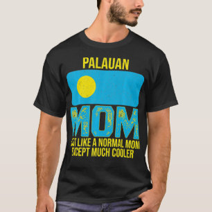 Vintage Palauan Mama Palau Fahne zum Muttertag T-Shirt