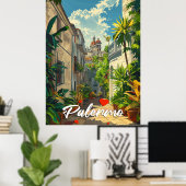 Vintage Palermo Poster (Heimbüro)