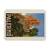 Vintage Palermo Sizilien Reiseanzeige für Italien Magnet (Horizontal)