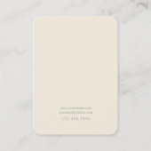 Vintage Palm Blätter Schmuckkarte Visitenkarte (Rückseite)