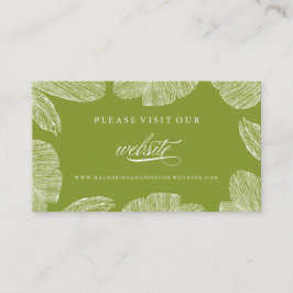 Vintage Palm Hochzeit in Urlaubsort Website einfüg Begleitkarte