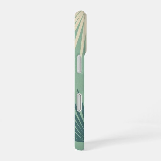 Vintage Palm Leaves iPhone 16 Hülle (Rechte Seite)