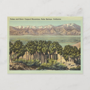 Vintage Palm Springs Kalifornien Landschaft Postkarte