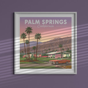 Vintage Palm Springs Kalifornien Poster