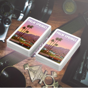 Vintage Palm Springs Kalifornien Spielkarten