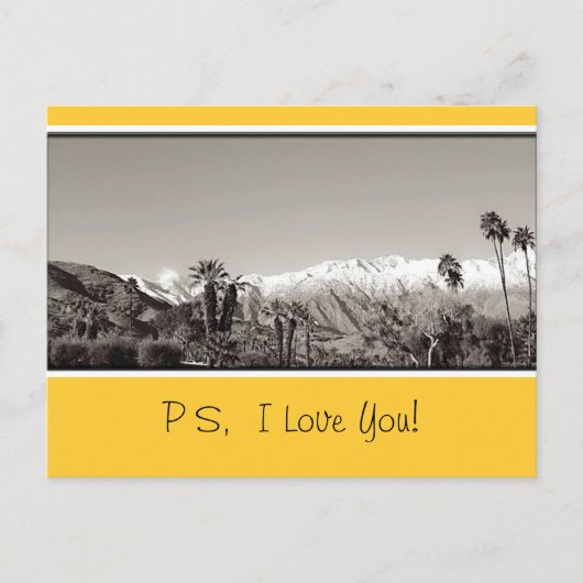 Vintage Palm Springs Postkarte (Vorderseite)