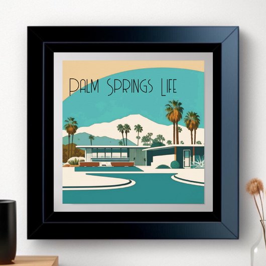 Vintage Palm Springs Zuhause Poster