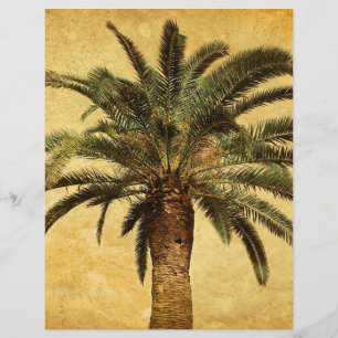 Vintage Palm Tree - angepasste tropische Vorlage Flyer