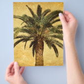 Vintage Palm Tree - angepasste tropische Vorlage Flyer (Hand)