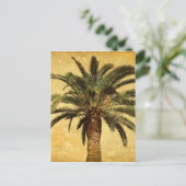 Vintage Palm Tree - angepasste tropische Vorlage Postkarte (Stehend Vorderseite)