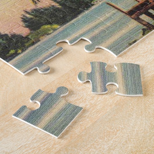 Vintage Palm Tree Retro Puzzle (Seite)