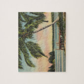 Vintage Palm Tree Retro Puzzle (Vertikal)