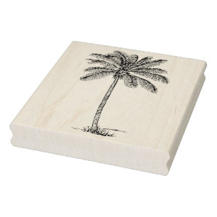 Vintage Palm Tree Rubber Briefmarke Gummistempel