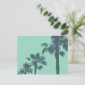 Vintage Palmbaume Postkarte (Stehend Vorderseite)