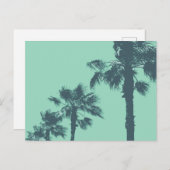Vintage Palmbaume Postkarte (Vorne/Hinten)
