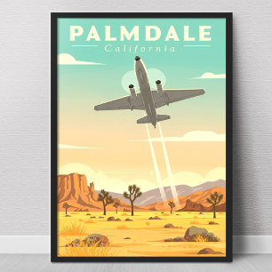 Vintage Palmdale Kalifornien Poster