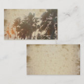 Vintage Palme-Geschäfts-Karten Visitenkarte (Vorne/Hinten)