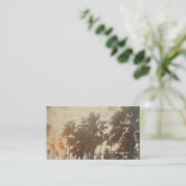 Vintage Palme-Geschäfts-Karten Visitenkarte (Stehend Vorderseite)