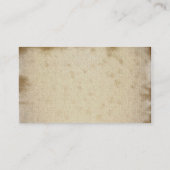 Vintage Palme-Geschäfts-Karten Visitenkarte (Rückseite)