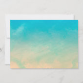 Vintage Palme-Hochzeits-Einladungen Einladung (Rückseite)