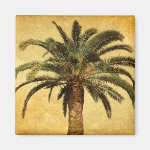Vintage Palme - Individuelle Tropenvorlage Magnet