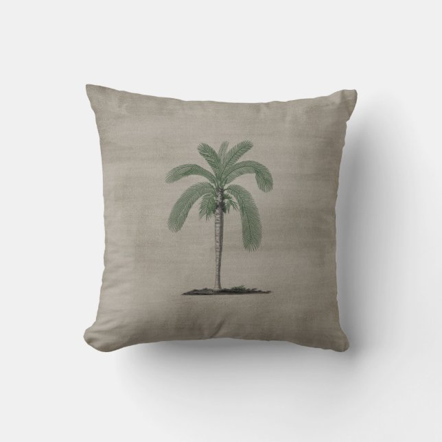 Vintage Palme Kissen (Vorderseite)