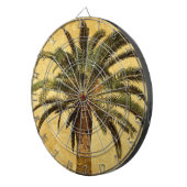 Vintage Palme - tropische kundengebundene Dartscheibe (Vorderseite rechts)