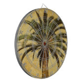 Vintage Palme - tropische kundengebundene Dartscheibe (Vorderseite Links)