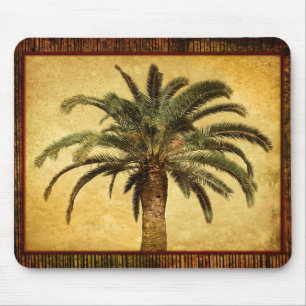 Vintage Palme - tropische kundengebundene Mousepad