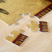 Vintage Palme - tropische kundengebundene Puzzle (Seite)