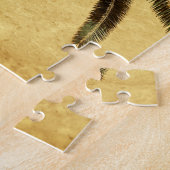 Vintage Palme - tropische kundengebundene Puzzle (Seite)