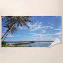 Vintage Palmen am Strand