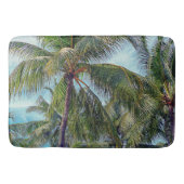 Vintage Palmen Badematte (Vorderseite)