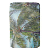 Vintage Palmen Badematte (Vorderseite Vertikal)