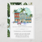 Vintage Palmen | Havanna Nights Paare Dusche (Vorne/Hinten)